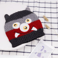 Cartoon pattern baby knitted hat